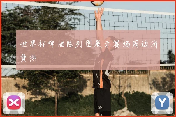 世界杯啤酒陈列图展示赛场周边消费热