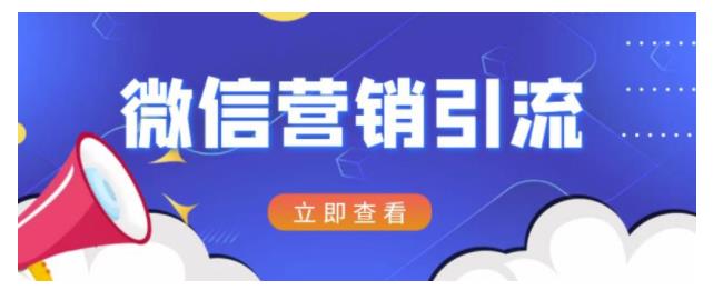 0基础学微信营销策划引流(日引精准粉丝100)