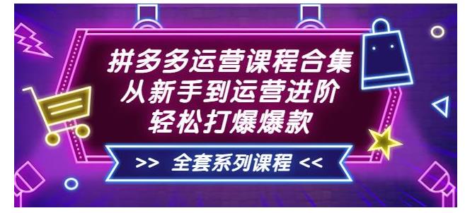 新手快速打爆拼多多爆款(拼多多运营新手到进阶高手)