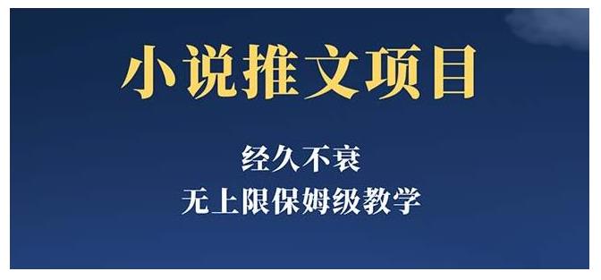 纯小白也能操作的小说推文项目(长期稳定单号8000收益以上)