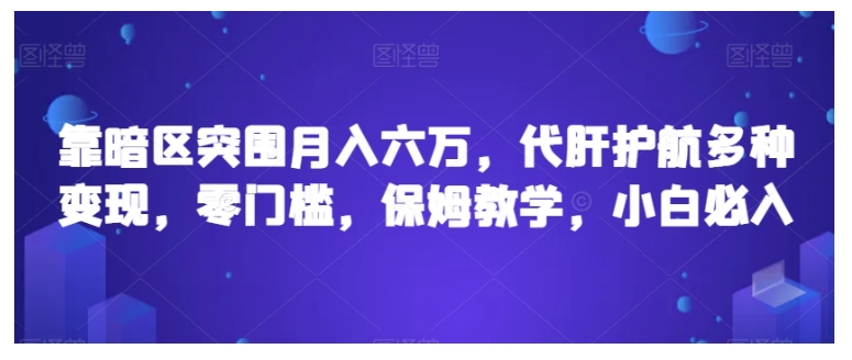 0门槛代肝暗区突围游戏搬砖(多种变现月收益6万以上)